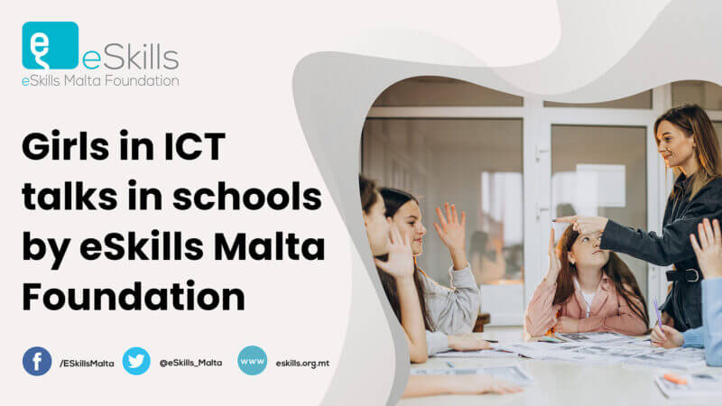 Girls in ICT talks in schools by eSkills Malta Foundation