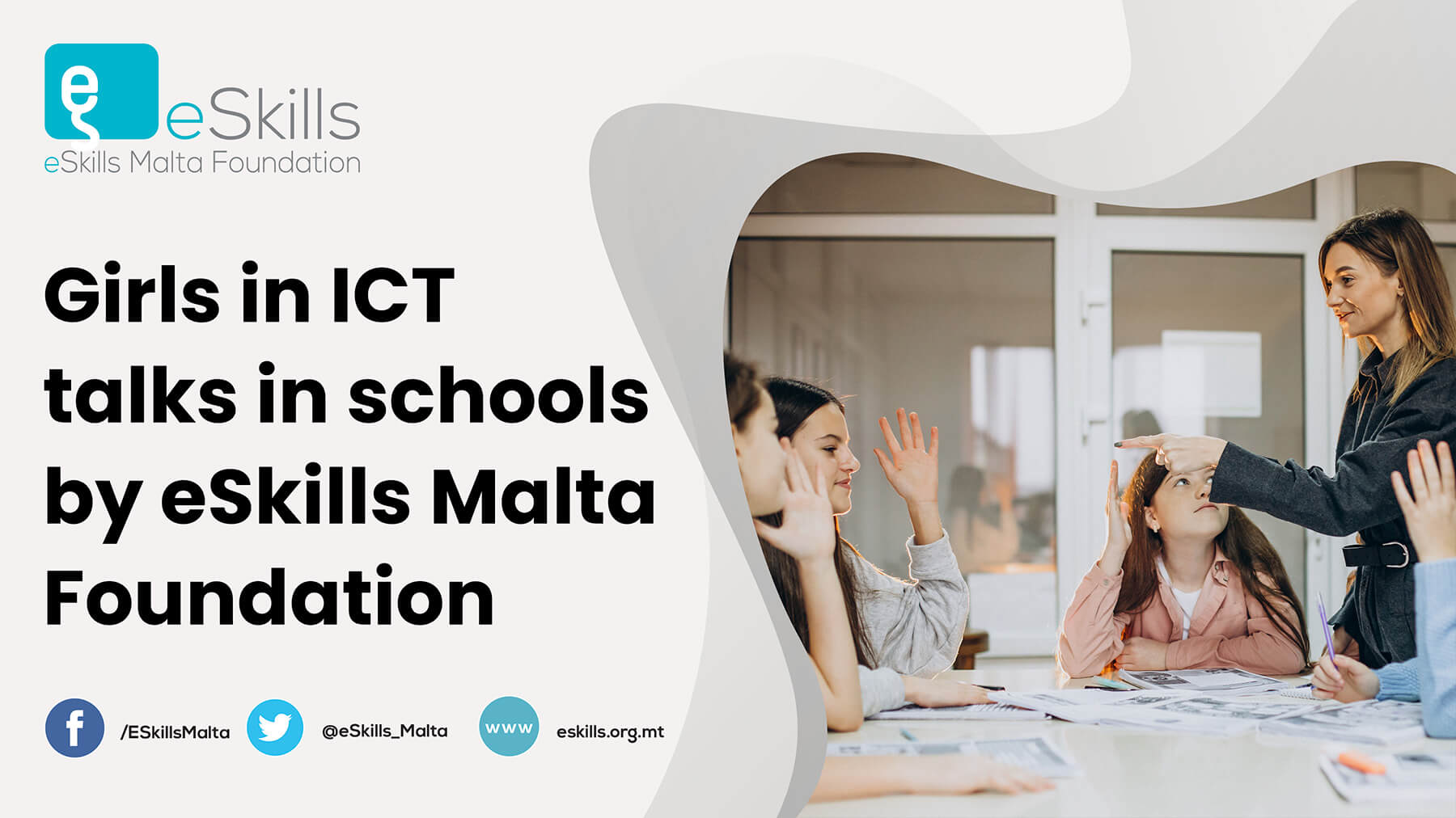 Girls in ICT talks in schools by eSkills Malta Foundation