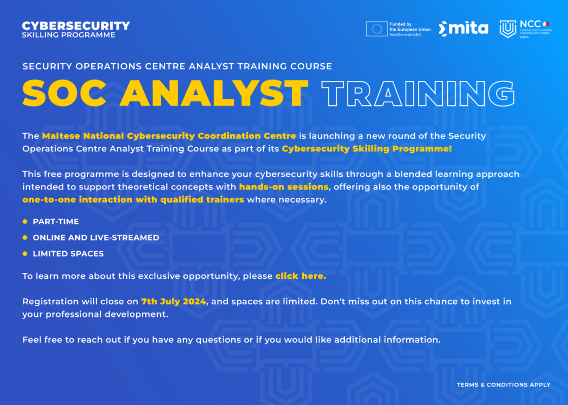 SOC Analyst Training - Cybersecurity Skilling Programme